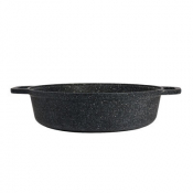 Folio Black Induction Buffet Pot & Lid 37.5 x 28 x 8.25cm 384.5cl (14 3/4 x 11 3/4 x 3 1/4inch 130oz)