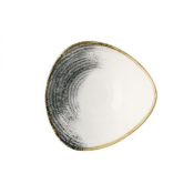 Homespun Accents Black Lotus Plate 9inch