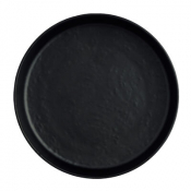 Cali Black Round Melamine Plate 20.4cm (8inch)