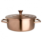 Homestyle Brushed Bronze Round Chafer 30.5 x 25.4 x 12.7cm 1.9ltr (12 x 10 x 5inch 2qts)