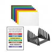 Chopping Board Set With Rack & Wall Chart