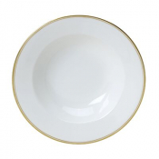 Burnished Gold Classic Large Rim Bowl 28cm 60cl (11inch 21oz)