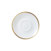Burnished Gold Coupe Tea Saucer For One 14.5cm (5 3/4inch) Fits AND0411A