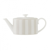 Bakewell Taupe Coupe 2 Cup Oval Teapot 10cm 55cl (4inch 19 1/3oz)