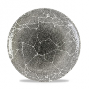 Kintsugi Reverse Quartz Black Evolve Coupe Plate 6.5inch