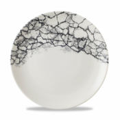 Kintsugi Accents Quartz Black Evolve Coupe Bowl 9.75inch