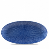 Churchill Studio Prints Agano Blue Oval Chefs Plate 11 4/5X5 3/4inch