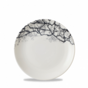 Kintsugi Accents Quartz Black Evolve Coupe Plate 6.5inch