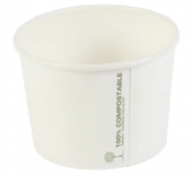 Soup Container Biodegradable PLA White 8oz x1000