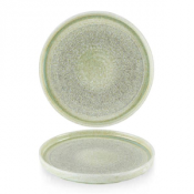 Dudson Harvest Grain Speckle Green  Walled Plate 10 2/8inch