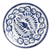 Puebla Blue Rolled Edge Plate 31cm (12 1/4inch)
