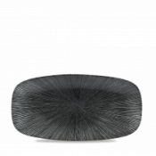Churchill Studio Prints Agano Black Chefs Oblong Plate 11 3/4X6inch