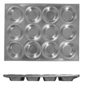 Muffin Tray Aluminium 12 Cup 104ml