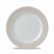 Churchill Isla Spinwash Sand  Footed Plate  10 7/8inch