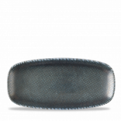 Churchill Super Vit Astro Metallic Blue Chefs Oblong Plate 10.6inchX5inch