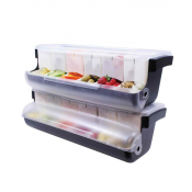 First In First Out Garnish Station 6x 710ml Compartments with White Inserts