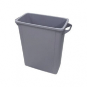Slim Recycling Bin Grey 65L