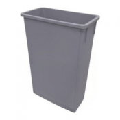 Slim Recycling Bin Grey 87L