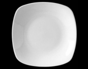 Monaco White Quadro Plate 28cm (11inch)