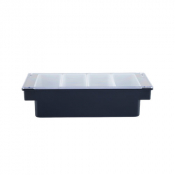 Condiment Dispenser 4 Part Black