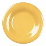 Melamine Wide Rim Plate Yellow 11.75inch/300mm x12
