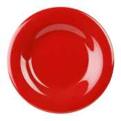 Melamine Wide Rim Plate Red 9.25inch/235mm x12