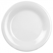 Melamine Wide Rim Plate White 11.75inch/300mm x12