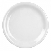 Melamine Narrow Rim Plate White 6.5inch/165mm x12