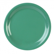 Melamine Narrow Rim Plate Green 9inch/230mm x12