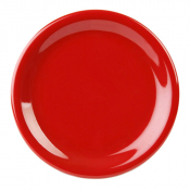 Melamine Narrow Rim Plate Red 9inch/230mm x12