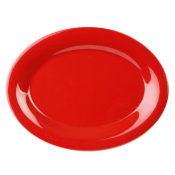 Melamine Platter Red 12x9inch/305x230mm x12