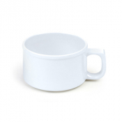 Melamine Soup Mug White 10oz 4inch/100mm x12