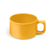 Melamine Soup Mug Yellow 10oz 4inch/100mm x12