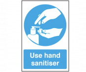 Use Hand Sanitiser Sticker 300x200mm
