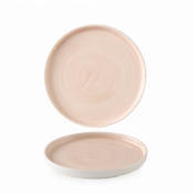 Churchill Super Vit Stonecast Canvas Coral Walled Plate 6.3inch