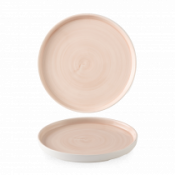 Churchill Super Vit Stonecast Canvas Coral Walled Plate 8.25inch