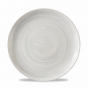 Churchill Super Vit Stonecast Canvas Grey Evolve Coupe Plate 10.25inch