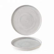 Churchill Super Vit Stonecast Canvas Grey Walled Plate 8.25inch