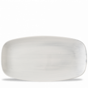 Churchill Super Vit Stonecast Canvas Grey  Chefs Oblong Plate 13 7/8X7 3/8inch