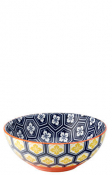 Cadiz Blue & Orange Bowl 6.3inch (16cm)
