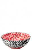 Cadiz Red & Black Bowl 6.3inch (16cm)