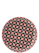 Cadiz Red & Black Plate 8inch (20cm)