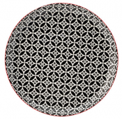 Cadiz Red & Black Plate 10.5inch (27cm)