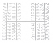 1/2inch Letter Set (660 characters) White