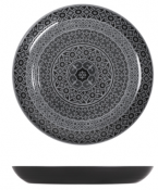 Black Marrakesh Melamine Bowl 38 x 4.5cm