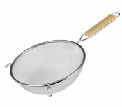Sieve/Strainer Single Mesh with Wood Handle 25cm