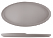 Sand Brown Copenhagen Oval Melamine Dish 55 x 27.5cm