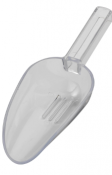 Clear Plastic Ice Drainer Scoop 7oz