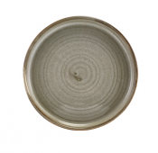 Terra Porcelain Grey Low Presentation Plate 14cm