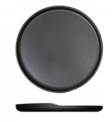 Black Copenhagen Round Melamine Plate 28cm